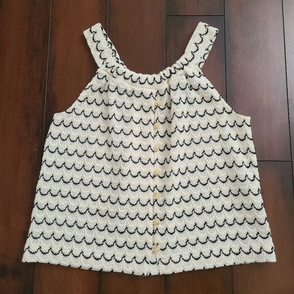 Madewell Scallop Knit Top